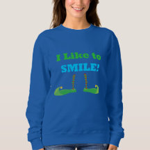J'aime sourire Sweatshirt des elfes de Noël