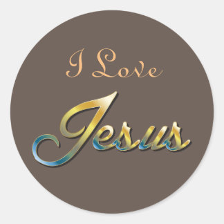 J'aime Sticker Brown Jésus