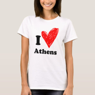 J'aime T-shirt Athènes