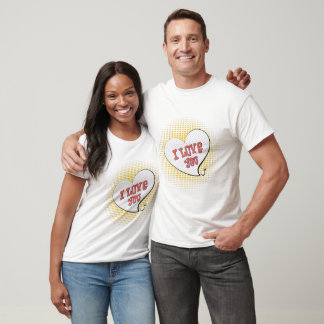 J'aime ta lettre de t-shirt pour la Saint Valentin