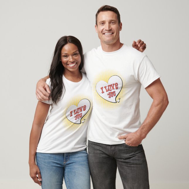 J'aime ta lettre de t-shirt pour la Saint Valentin (Unisexe)