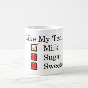 J'Aime... Thé avec du lait pas de sucre café Mug