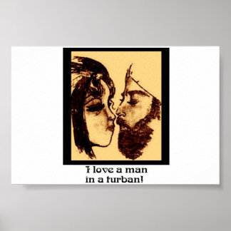 J'aime un homme dans un POSTER turban ! !