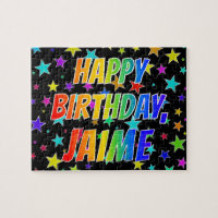 "JAIME" Vorname, Spaß "GLÜCKLICHER GEBURTSTAG"