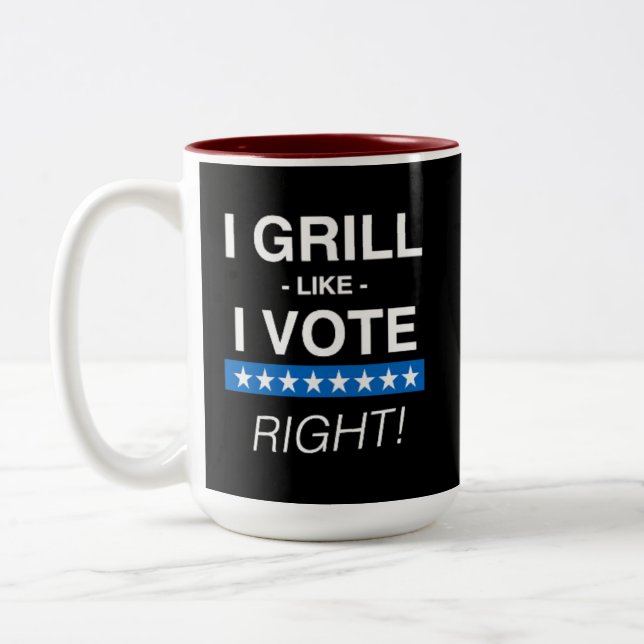 "J'AIME VOTER... D'ACCORD !" Mug (Gauche)