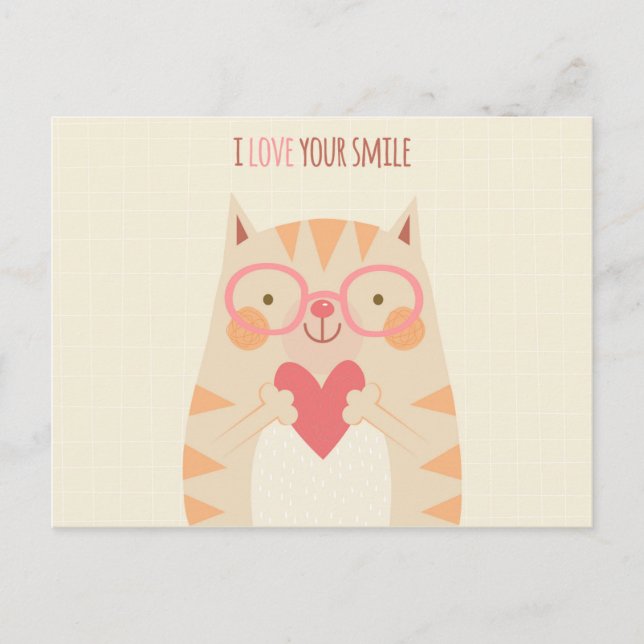 J'Aime Votre Carte Postale Smile (Devant)