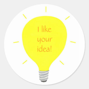 J'aime votre idée, les autocollants d'affirmation 