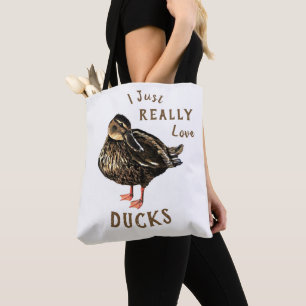 J'Aime Vraiment Le Sac fourre-tout Des Canards