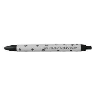 J'Aime Vraiment Les Chiens Ok Stylo D'Encre Noir E