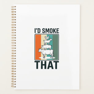 J'aimerais fumer ce design d'animaux de ferme BBQ 