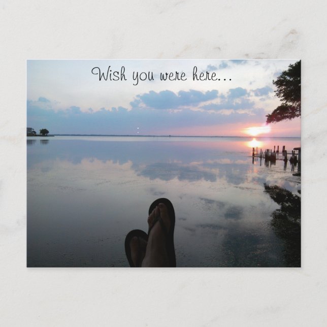 J'aimerais que vous soyez ici Carte postale (Devant)