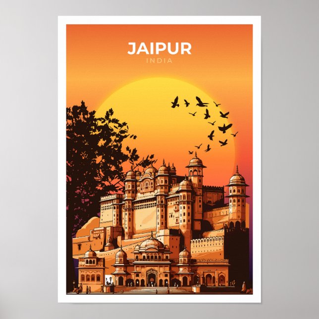 Jaipur India Travel Poster (Vorne)