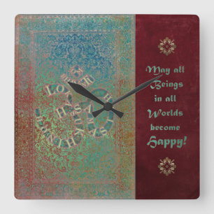 JAIPUR - Wall Clock Quadratische Wanduhr