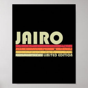 Jairo Geschenk Name Personalisiert Lustig Retro Vi Poster
