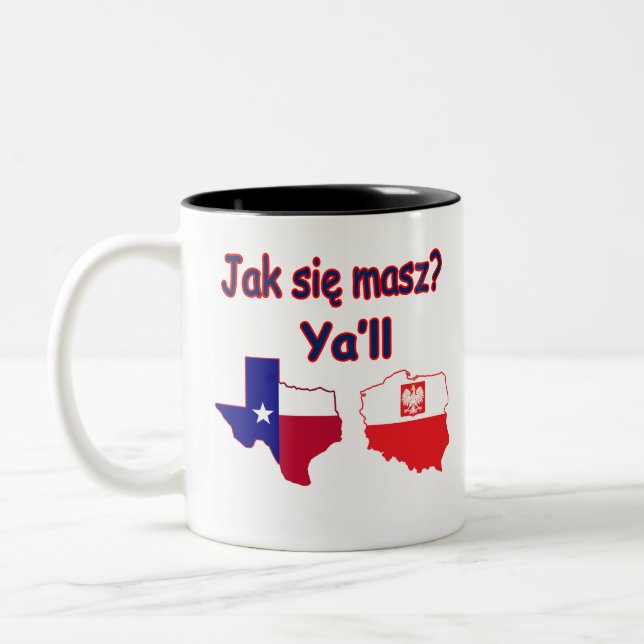 Jak Sie Mascz Ya'll Zweifarbige Tasse (Links)