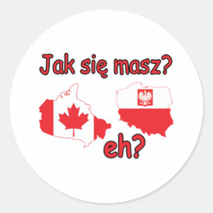 Jak Sie Masz? Runder Aufkleber