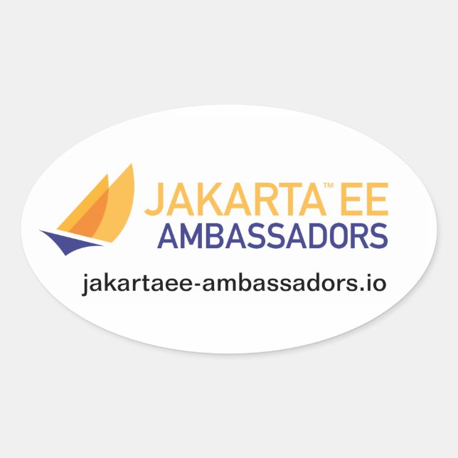 Jakarta EE Botschafter Sticker (Vorderseite)