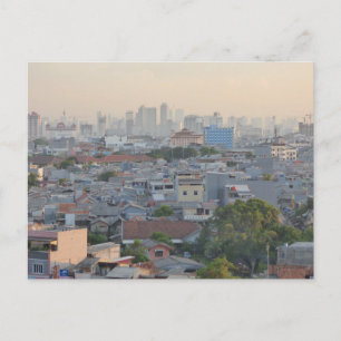 Jakarta im Smog Postkarte