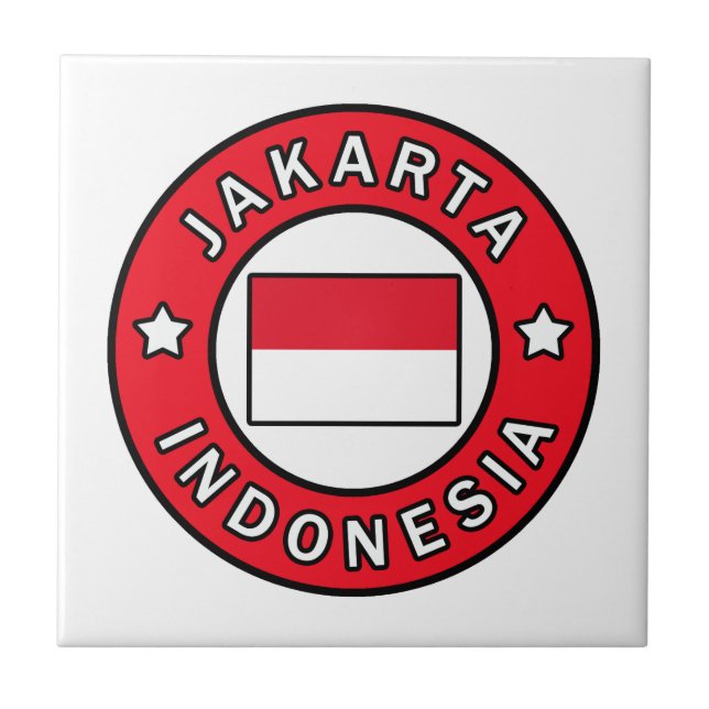 Jakarta Indonesia Fliese (Vorderseite)