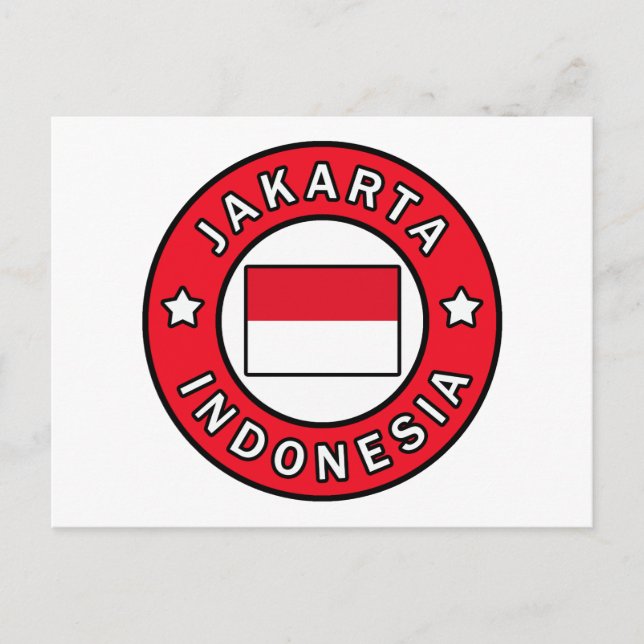 Jakarta Indonesia Postkarte (Vorderseite)