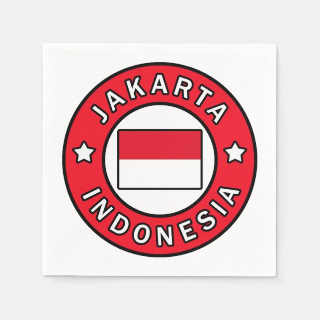 Jakarta Indonesia Serviette (Vorderseite)