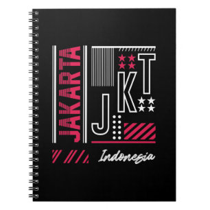 Jakarta Indonesien Urban Typography Grafikdesign Notizblock
