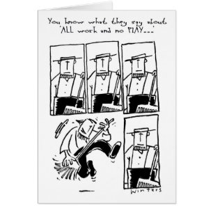 Jake jouant le râteau