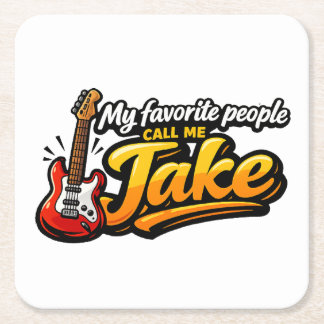Jake Rechteckiger Pappuntersetzer