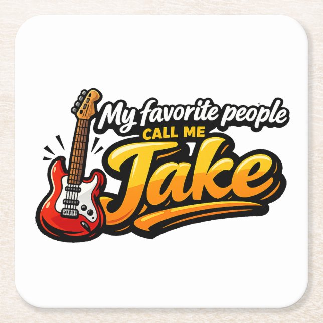 Jake Rechteckiger Pappuntersetzer (Vorderseite)