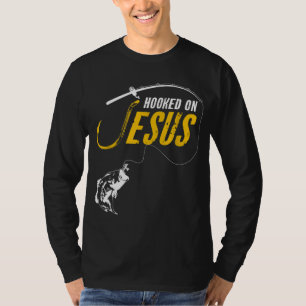 Jakob auf Jesus Funny Christliche Fischerei T-Shirt