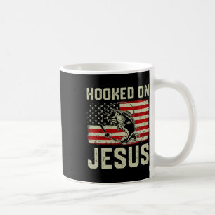 Jakob auf Jesus, indem sie die amerikanische Flagg Kaffeetasse