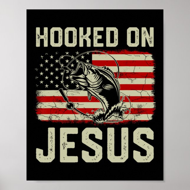 Jakob auf Jesus, indem sie die amerikanische Flagg Poster (Vorne)