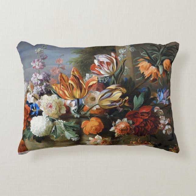 Jakob Bogdani Tulips Peonies und andere Blume Dekokissen (Vorderseite)