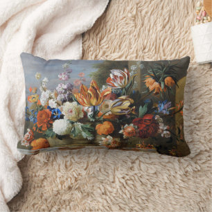 Jakob Bogdani Tulips Peonies und andere Blume Lendenkissen