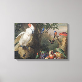 Jakob Bogdani Vögel und Früchte in einer Landschaf Leinwanddruck