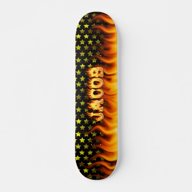 Jakob-Skateboardfeuer und Flammenentwurf Skateboard (Vorne)