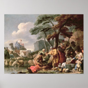 Jakob vergräbt die seltsamen Götter unter der Eich Poster