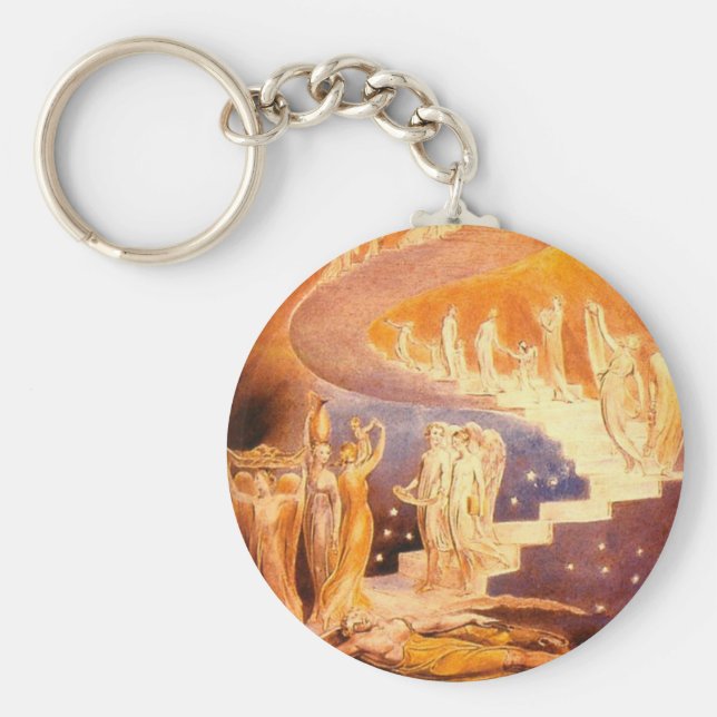 Jakob's Traum von William Blake Schlüsselanhänger (Vorne)