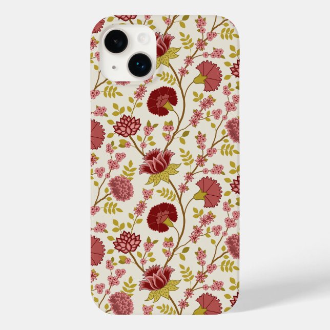 Jakobsbraun Muster Reds Pinks Gold Creme Case-Mate iPhone 14 Plus Hülle (Rückseite)