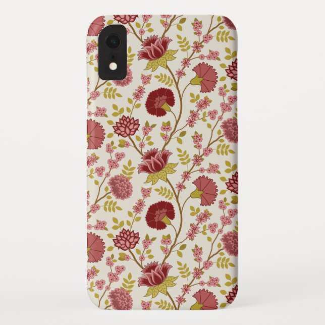 Jakobsbraun Muster Reds Pinks Gold Creme Case-Mate iPhone Hülle (Rückseite)
