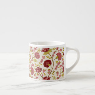 Jakobsbraun Muster Reds Pinks Gold Creme Espressotasse