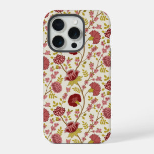 Jakobsbraun Muster Reds Pinks Gold Creme iPhone 15 Pro Hülle