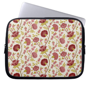 Jakobsbraun Muster Reds Pinks Gold Creme Laptopschutzhülle