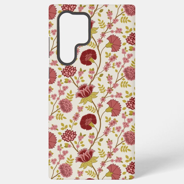 Jakobsbraun Muster Reds Pinks Gold Creme Samsung Galaxy Hülle (Rückseite)