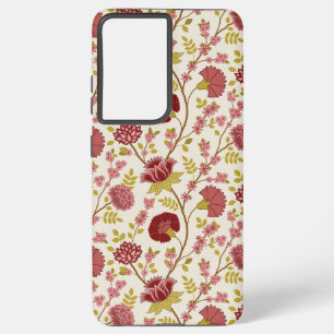 Jakobsbraun Muster Reds Pinks Gold Creme Samsung Galaxy Hülle