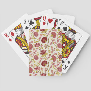 Jakobsbraun Muster Reds Pinks Gold Creme Spielkarten