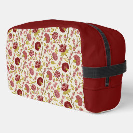 Jakobsbraun Muster Reds Pinks Gold Creme Waschbeutel