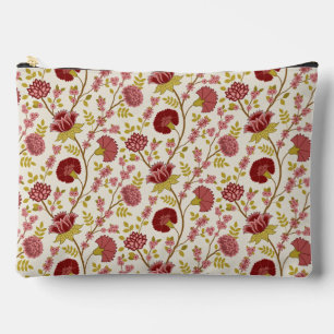 Jakobsbraun Muster Reds Pinks Gold Creme Zubehörtasche