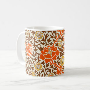 Jakobserblüter, Orange Brown und Mustard Gold Kaffeetasse