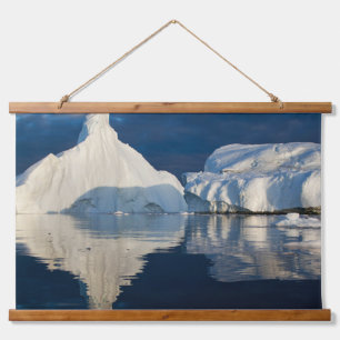 Jakobshavn-Gletscher Disko-Bucht Ilulissat, Grönla Wandteppich Mit Holzrahmen
